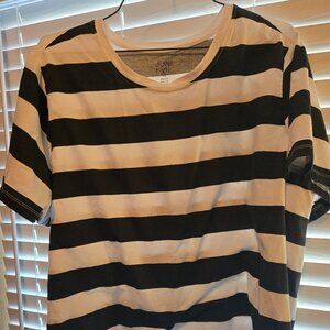 Black and White Stripes Shirt 3X